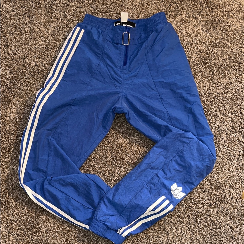 Adidas Original Blue Paoling Russo Edition Striped Track Pants